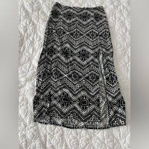 Express high waist midi skirt